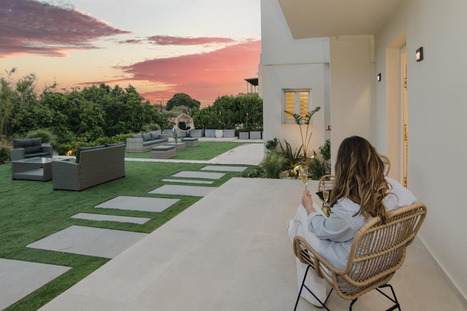 Le Jardin Apartments Kampos Marathokampou Exteriör bild